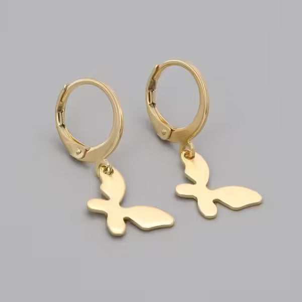 Butterfly Dangle Women Simple Earrings