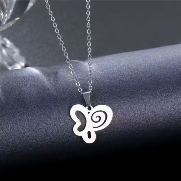 Butterfly Pendant Women Necklace(EGN163)
