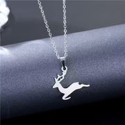 Cartoon Elk Deer Unisex Necklace(EGN183)