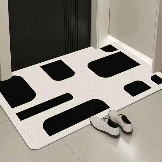 Cartoon Entry Door Mat - Absorbent Non-Slip Household Mat for Toilet, Doorway, and Entryway - Machine Washable Carpet