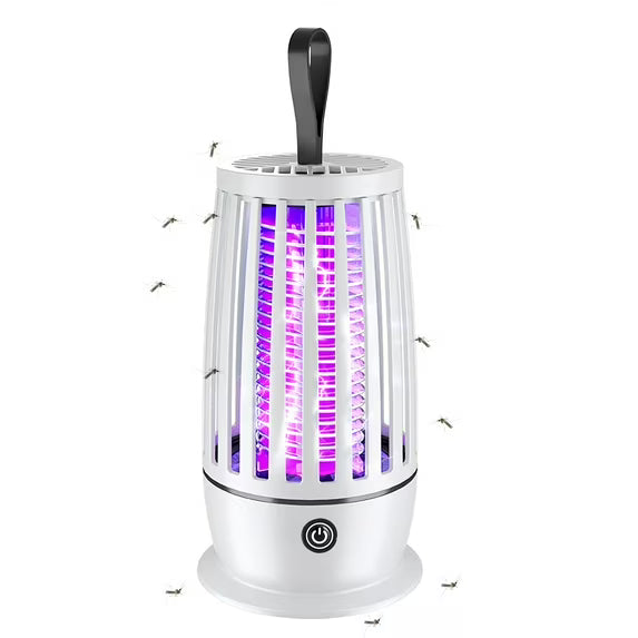 Destructeur d'insectes rechargeable pour usage intérieur et extérieur – Lampe anti-moustiques et mouches électrique 3000V