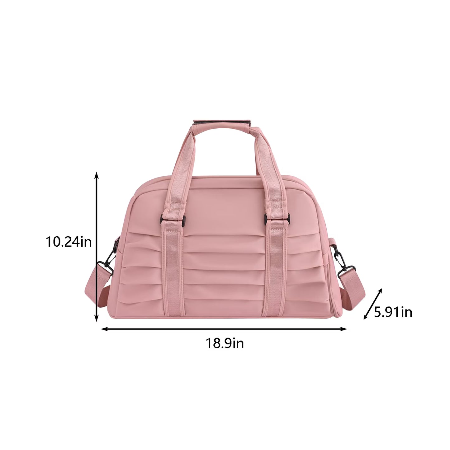 Women's Large Gym Bag with Shoe Compartment – Waterproof Sports, Fitness & Travel Duffel Bag