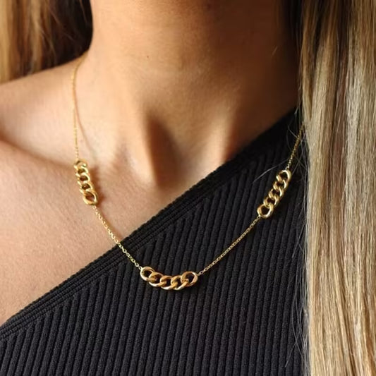 قلادة نسائية من الفولاذ المقاوم للصدأ (EGN026)