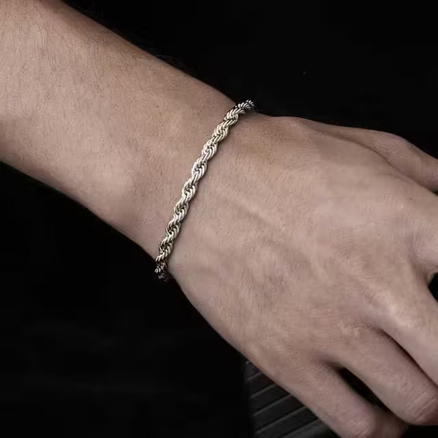 Chain Unisex Simple Stainless Steel Bracelet (EGBT412)
