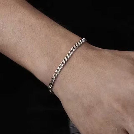 Bracelet unisexe simple en acier inoxydable (EGBT412)