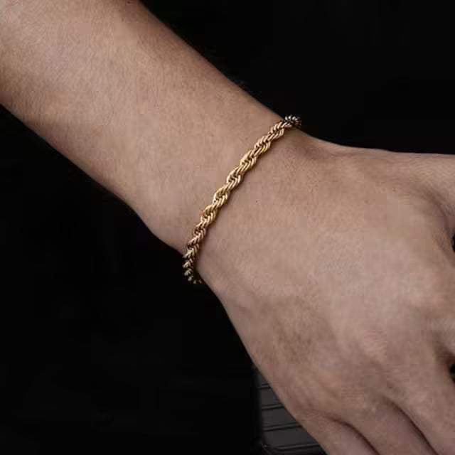 Chain Unisex Simple Stainless Steel Bracelet (EGBT412)