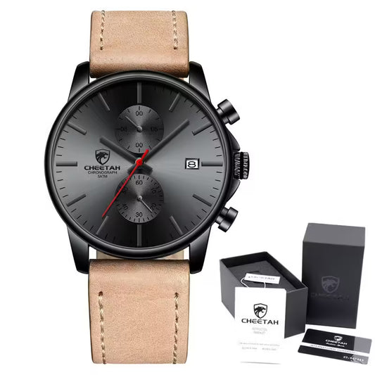 CHEETAH Chronograph Leather Men Watch (CH1604L)
