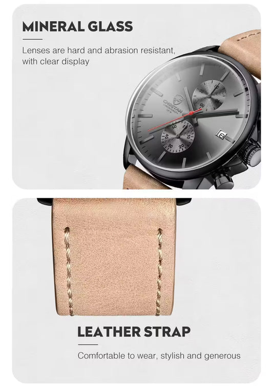 CHEETAH Chronograph Leather Men Watch (CH1604L)