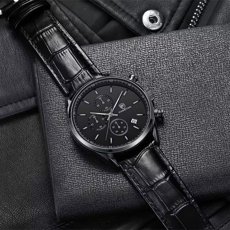 CHEETAH Chronograph Leather Men Watch (CH1607L)