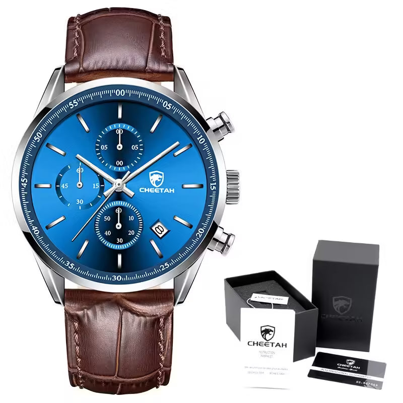 CHEETAH Chronograph Leather Men Watch (CH1607L)