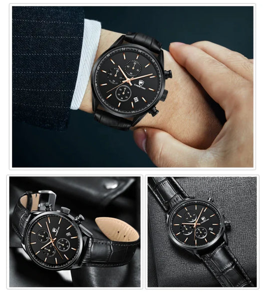 CHEETAH Chronograph Leather Men Watch (CH1607L)