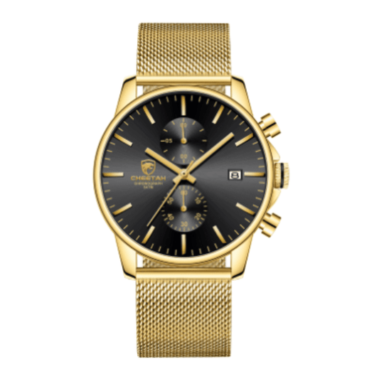 CHEETAH Chronograph Mesh Stainless Steel Men Watch (CH1604M)