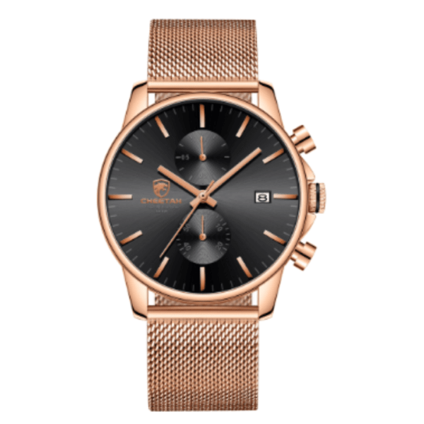 CHEETAH Chronograph Mesh Stainless Steel Men Watch (CH1604M)