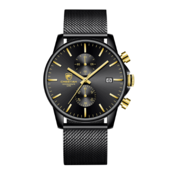 CHEETAH Chronograph Mesh Stainless Steel Men Watch (CH1604M)