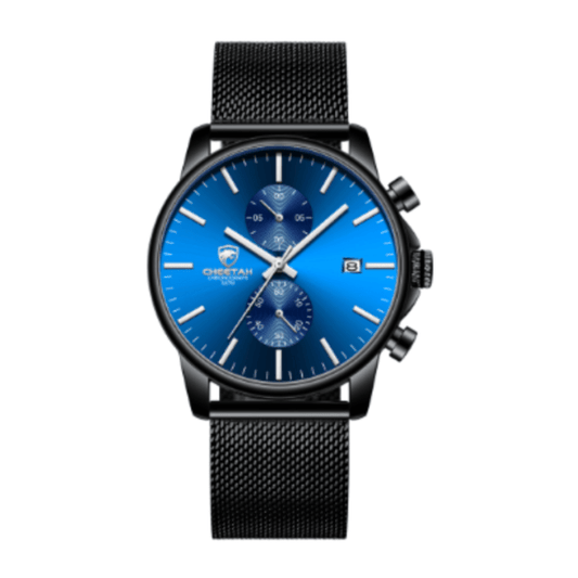 CHEETAH Chronograph Mesh Stainless Steel Men Watch (CH1604M)