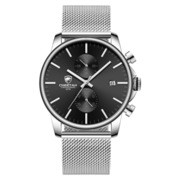 CHEETAH Chronograph Mesh Stainless Steel Men Watch (CH1604M)