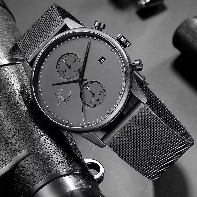 Montre homme CHEETAH Chronographe en maille et acier inoxydable (CH1605M)