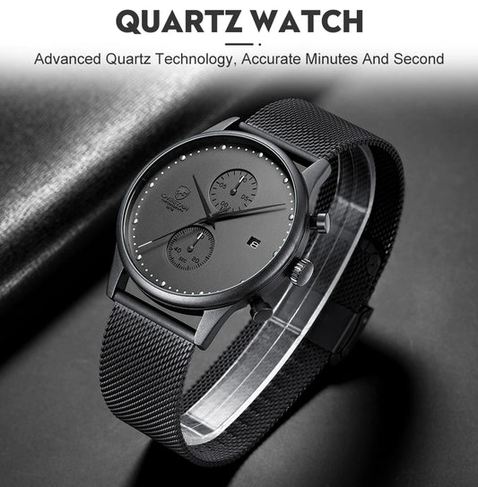 CHEETAH Chronograph Mesh Stainless Steel Men Watch (CH1605M)