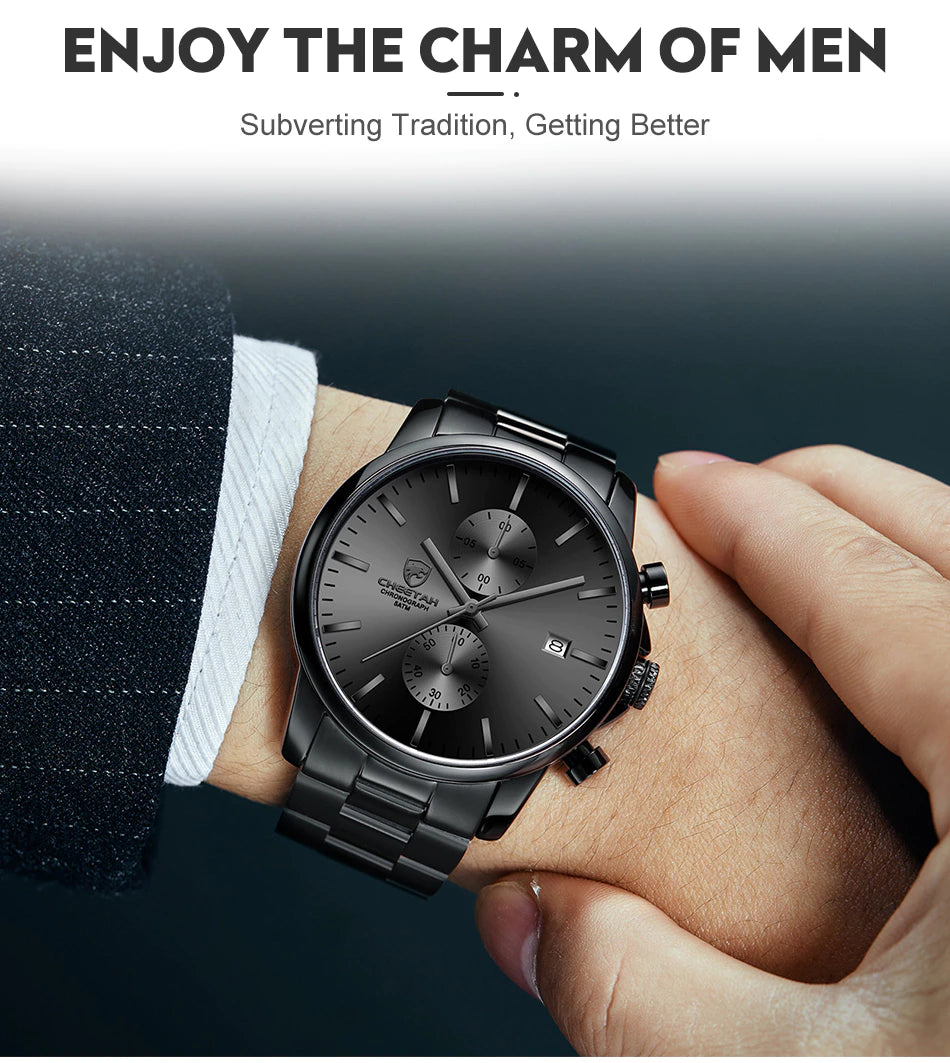CHEETAH Chronograph Stainless Steel Men Watch (CH1604S)