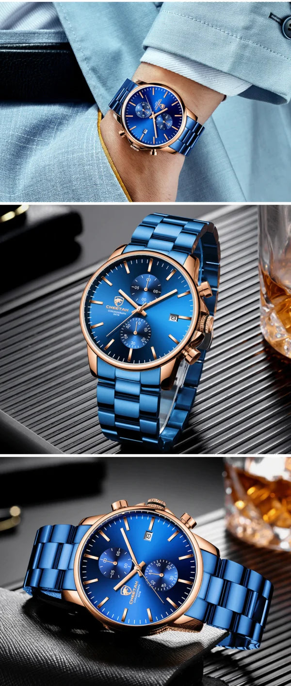 CHEETAH Chronograph Stainless Steel Men Watch (CH1604S)