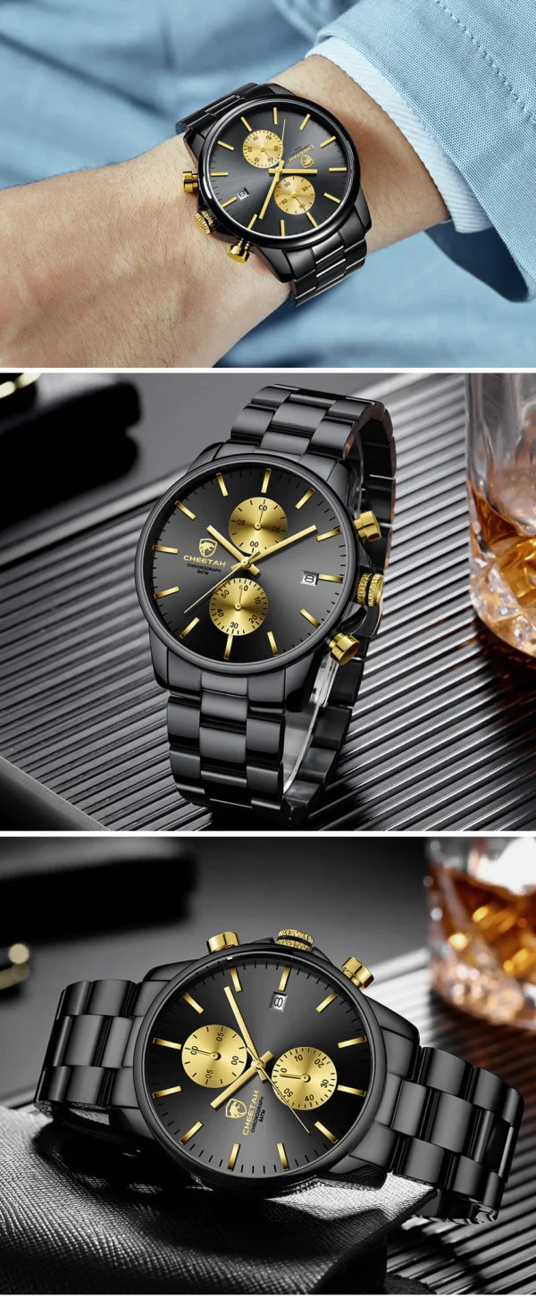 CHEETAH Chronograph Stainless Steel Men Watch (CH1604S)