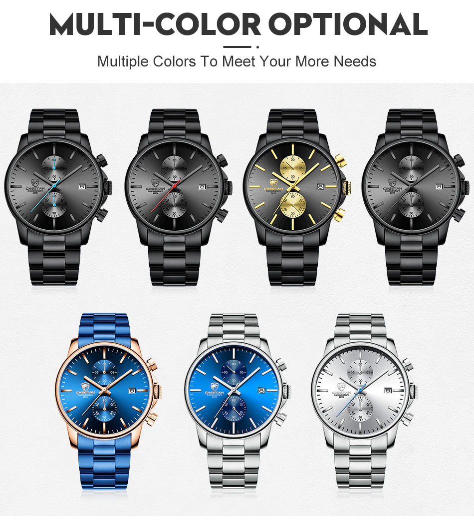 CHEETAH Chronograph Stainless Steel Men Watch (CH1604S)