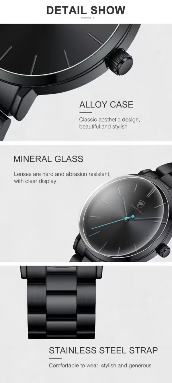 Montre homme CHEETAH classique en acier inoxydable (CH1615)
