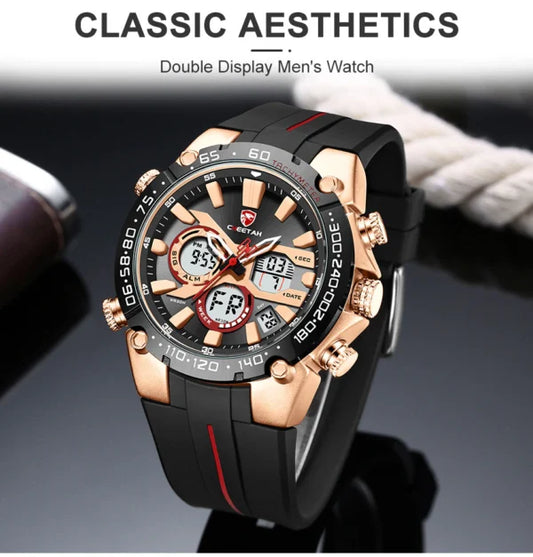 ساعة تشيتا الرقمية المصنوعة من السيليكون للرجال (CH1611)