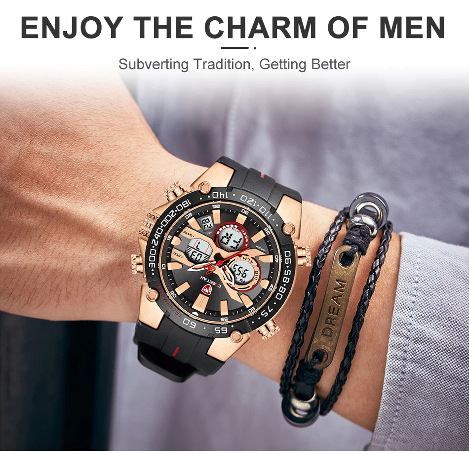 Montre homme numérique en silicone CHEETAH (CH1611)