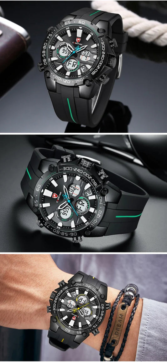 ساعة تشيتا الرقمية المصنوعة من السيليكون للرجال (CH1611)