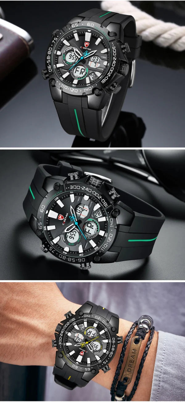 Montre homme numérique en silicone CHEETAH (CH1611)