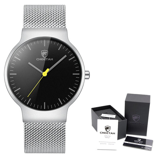 cheetah ultra thin stainless steel men watch ch1609 gallery img 20