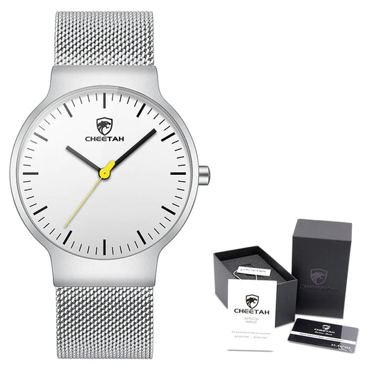 cheetah ultra thin stainless steel men watch ch1609 gallery img 21