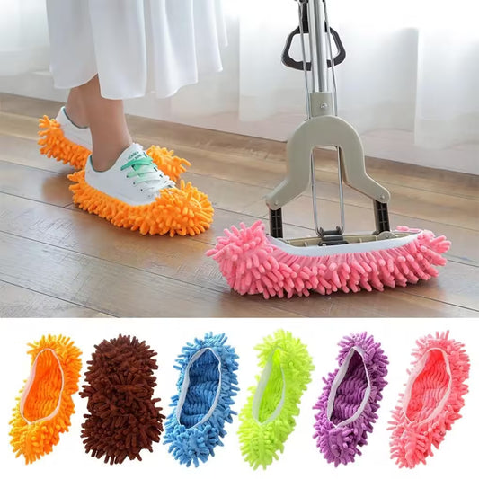 Surchaussures en chenille pour le nettoyage des sols, surchaussures faciles à vivre