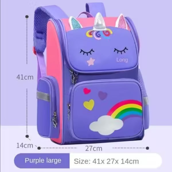 Sac à dos de dessin animé pour enfants Licorne Filles (EGB070)