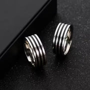 Bague ronde simple classique pour homme de 8 mm (EGR044)
