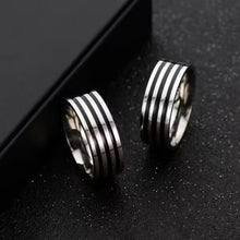 Bague ronde simple classique pour homme de 8 mm (EGR044)