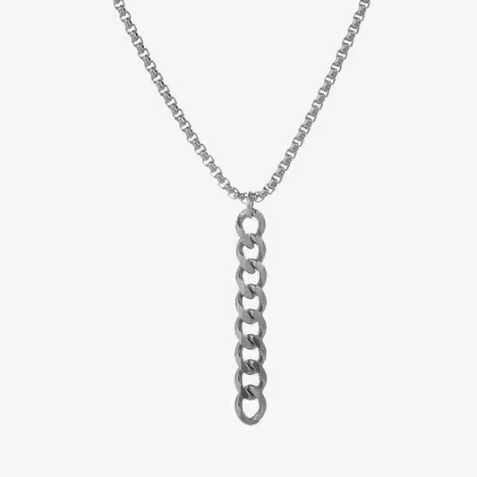 Collier pendentif chaîne classique en acier inoxydable (EGN056)