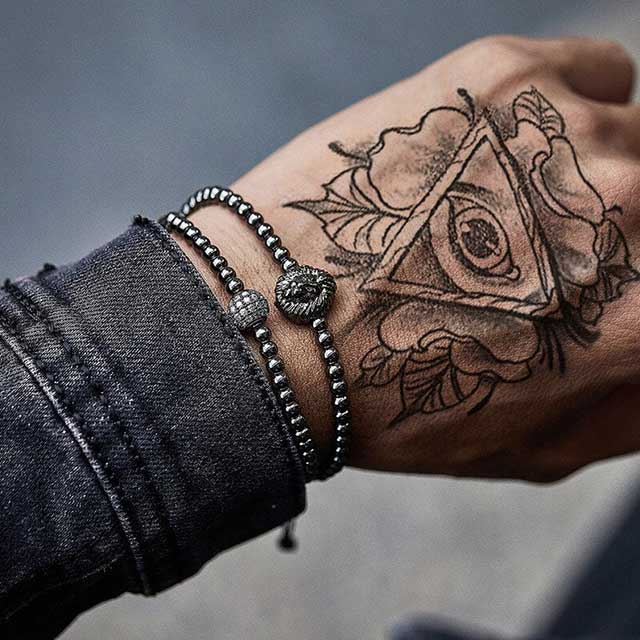 classic lion disco ball men bracelet set 2pcs shamballa egbt193 featured img