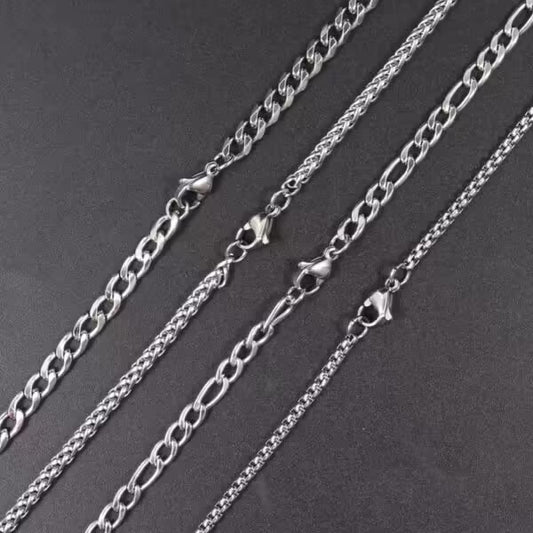 قلادة كلاسيكية دائرية من حجر عين النمر للرجال والنساء (EGN053)