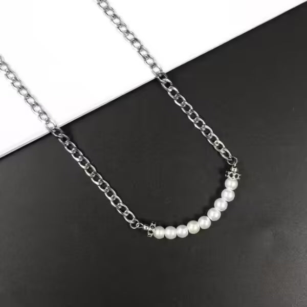 Collier pendentif classique rond en pierre œil de tigre pour hommes et femmes (EGN053)