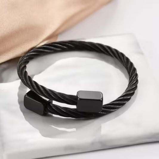 Bracelet classique pour homme en acier inoxydable (EGBT110)