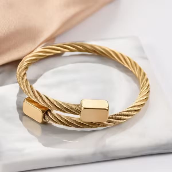 Classic Stainless Steel Men Bangle (EGBT110)