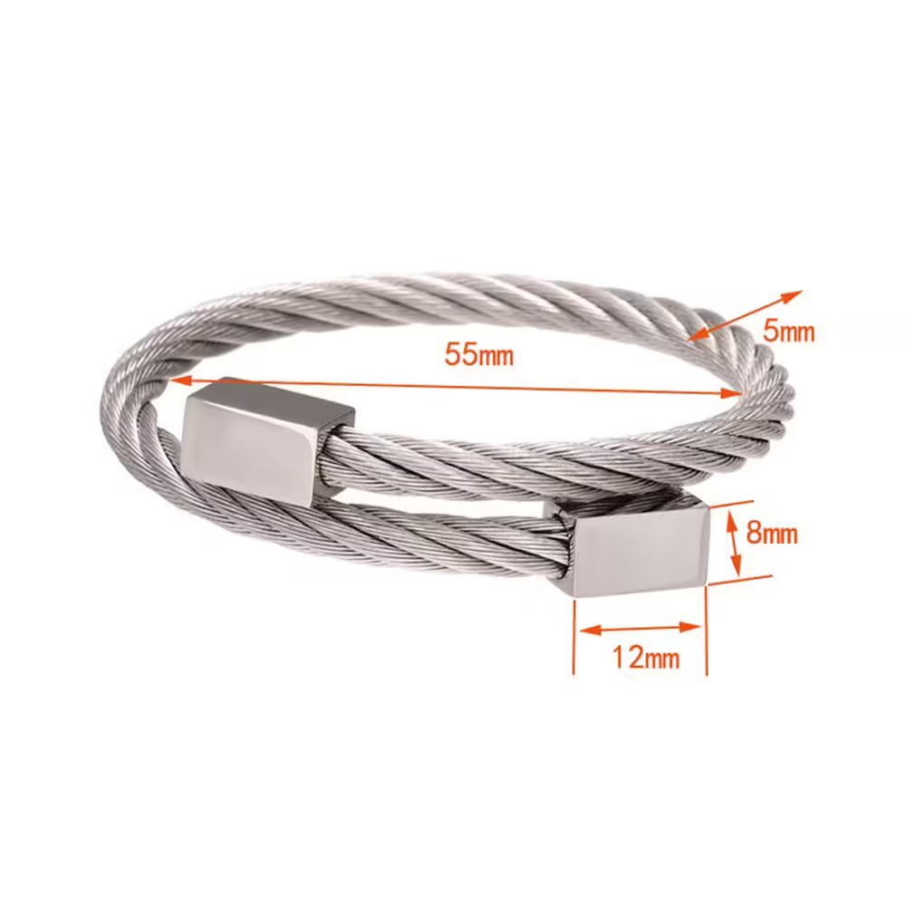 Bracelet classique pour homme en acier inoxydable (EGBT110)
