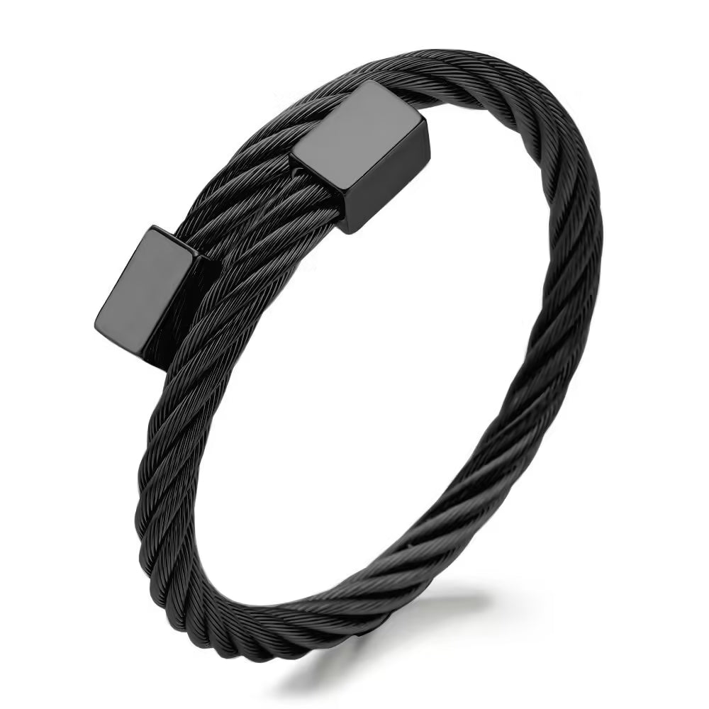 Bracelet classique pour homme en acier inoxydable (EGBT110)