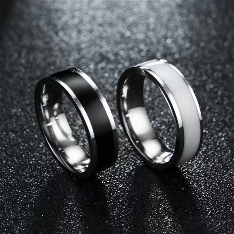 Classic Round 6mm Width Stainless Steel Ring (EGR015)