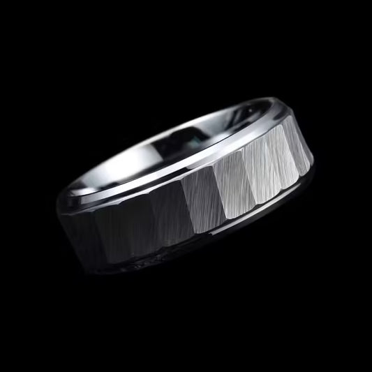 Bague classique en acier inoxydable (EGR035)