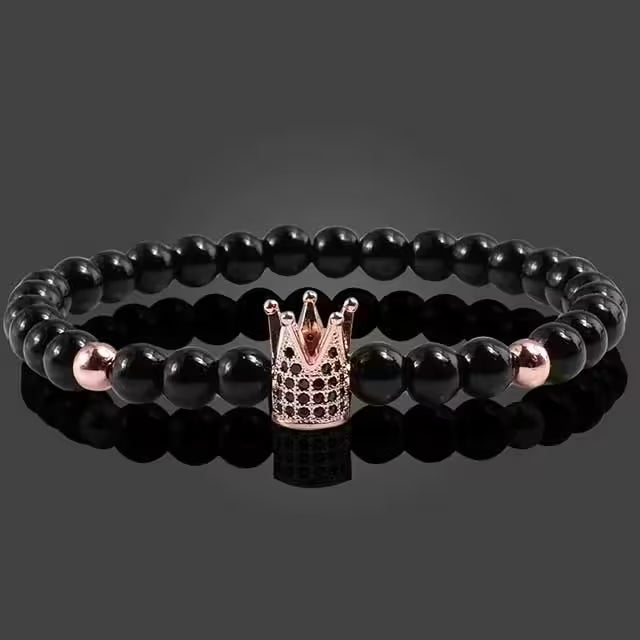 Bracelet élégant à perles en forme de couronne (EGBT013)
