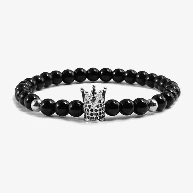 Bracelet élégant à perles en forme de couronne (EGBT013)