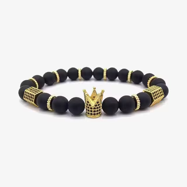 Classy Crown Beads Bracelet (EGBT029)
